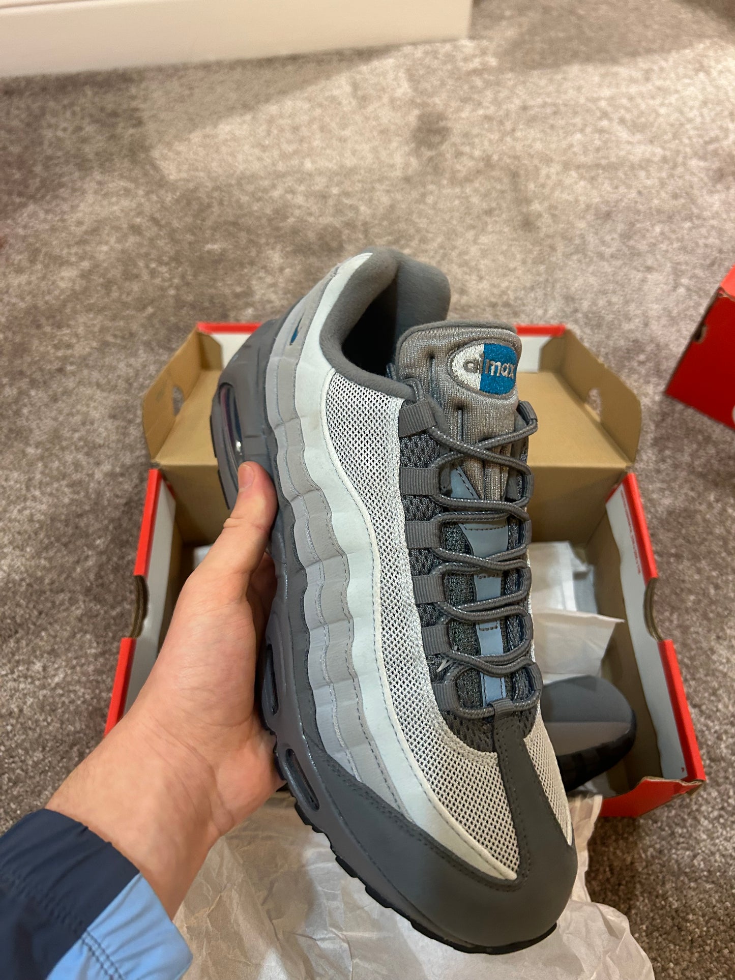 Nike air max 95 “Smoke grey/abyss blue”