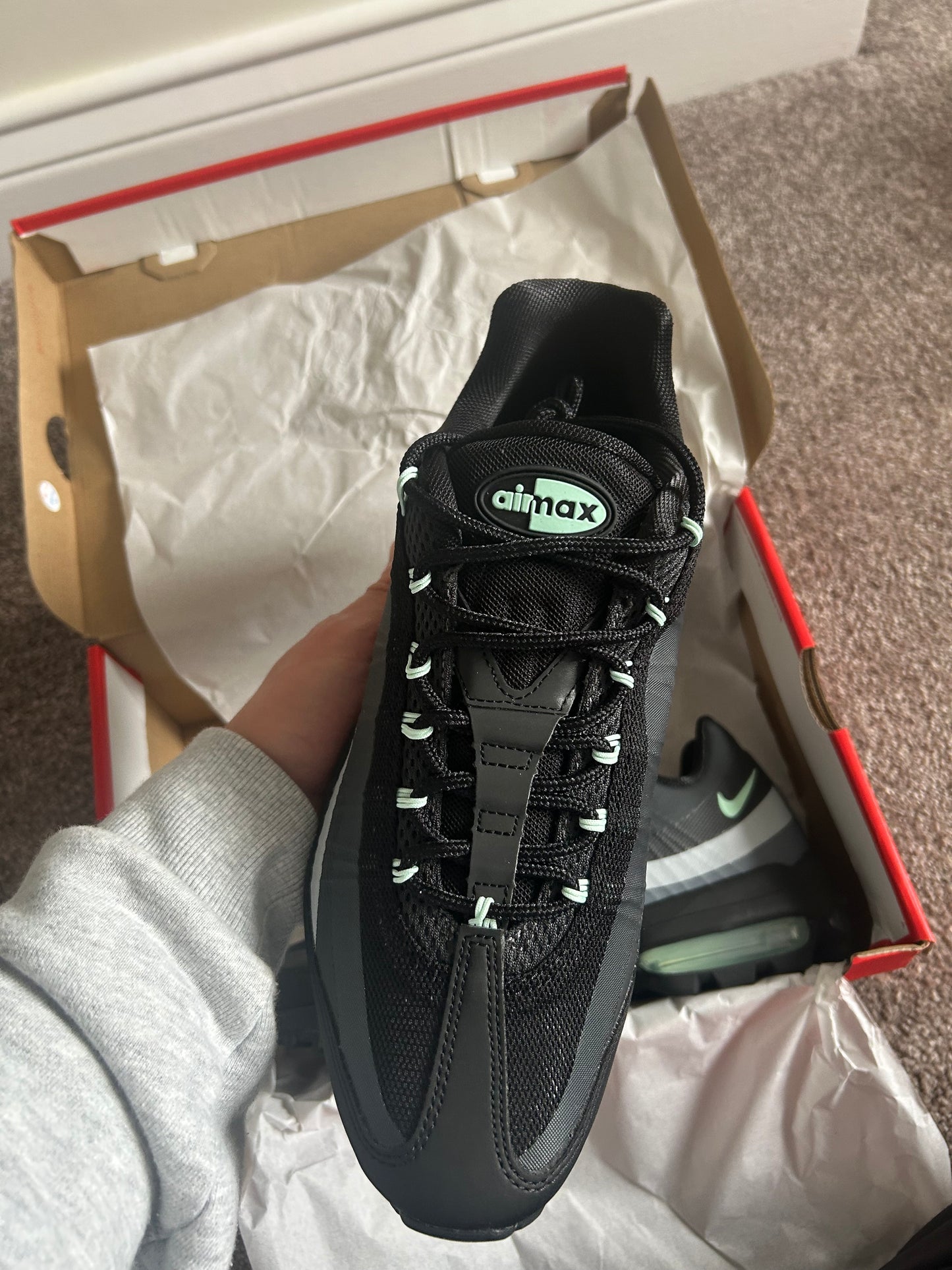 Nike air max 95 Ultra “Mint green/black”