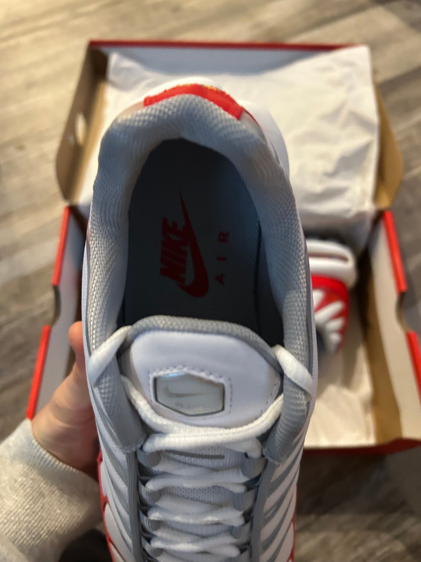 Nike air max plus Tn “uni red/wolf grey”