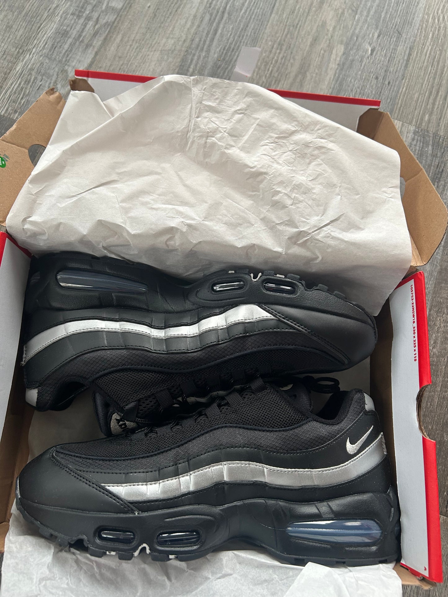 Nike air max 95 “Black/mettalic silver”