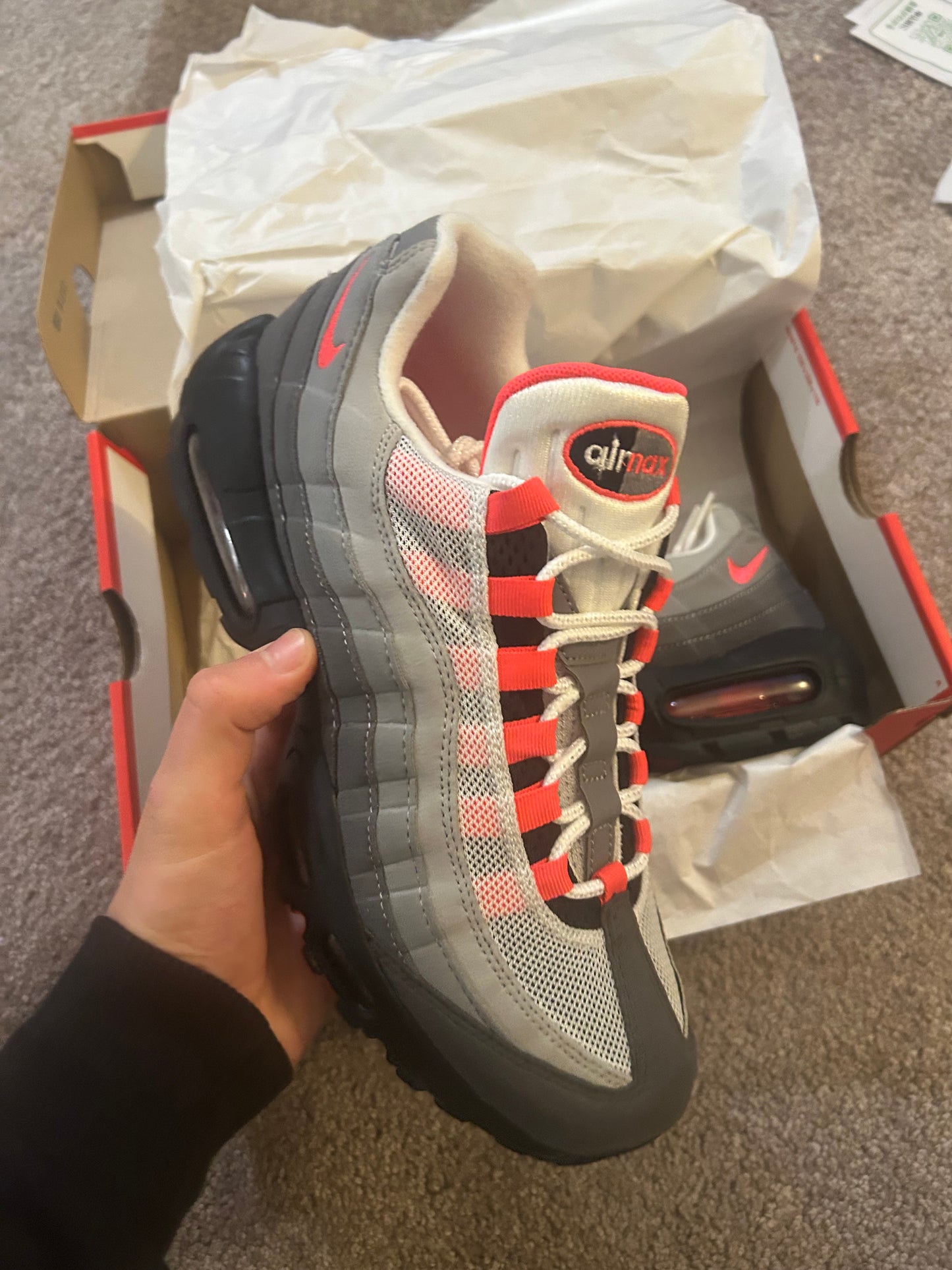 Nike air max 95 “OG Solar reds 2018”