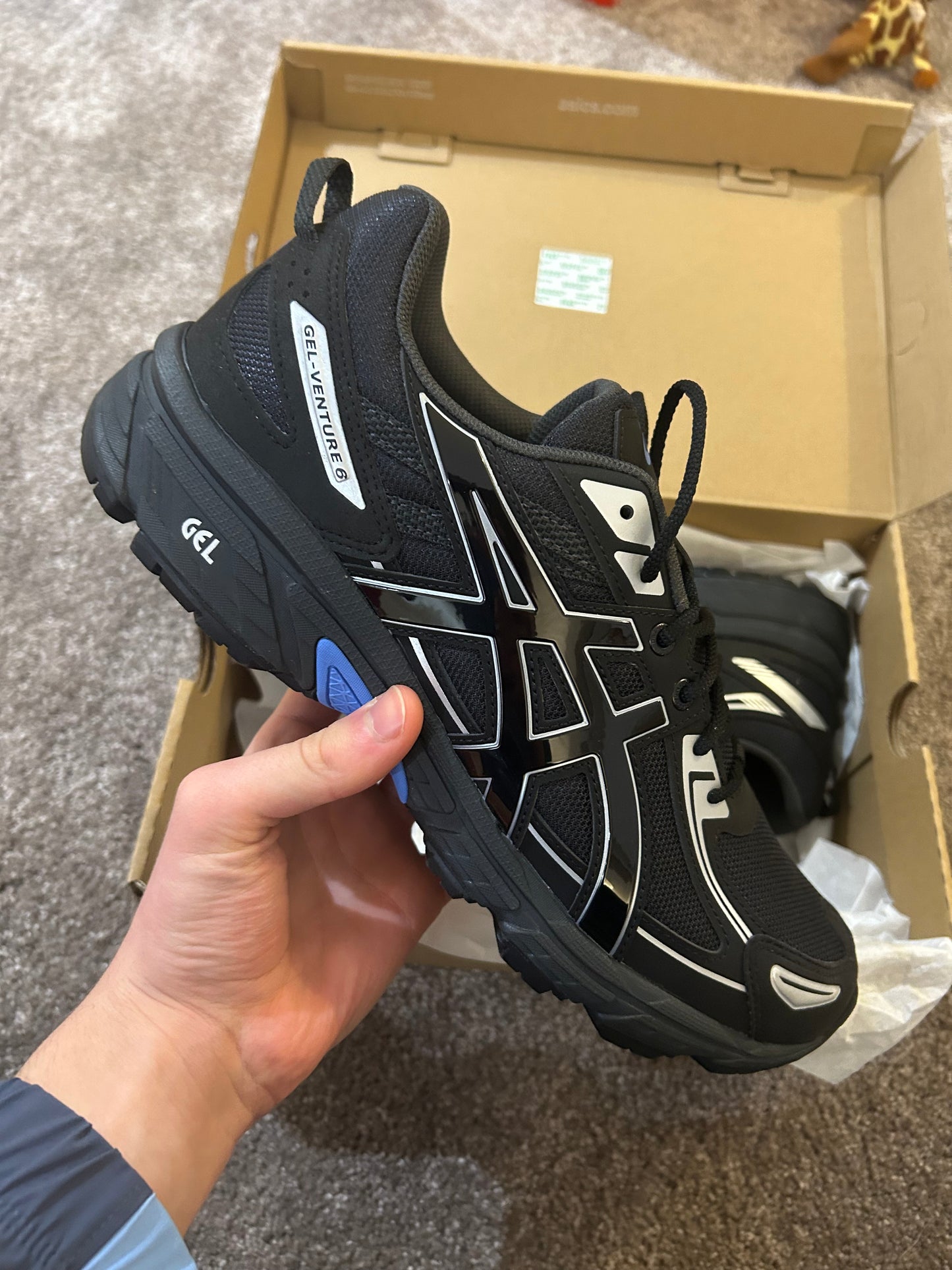 ASICS gel venture 6 “Glacier black/blue”