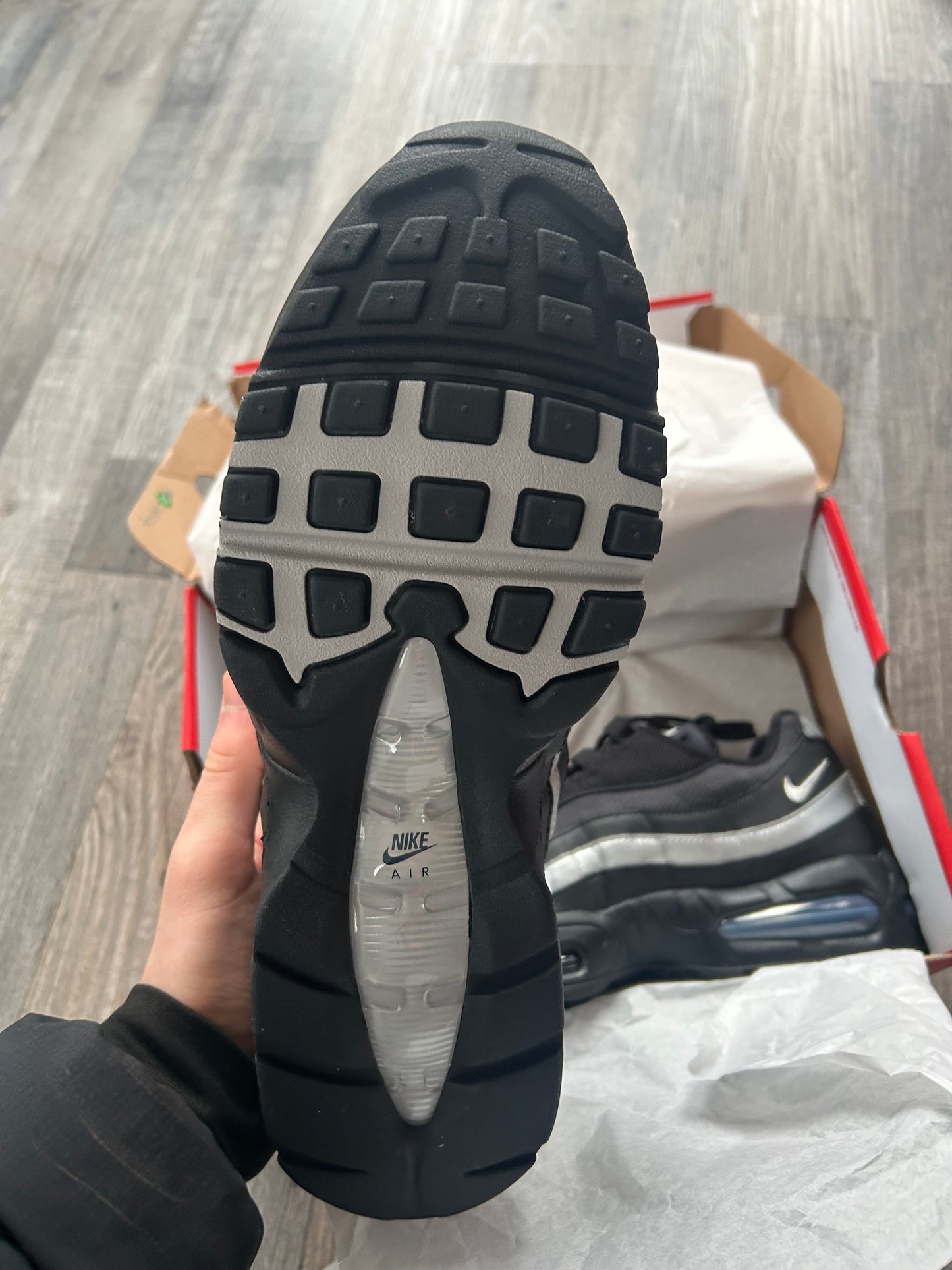 Nike air max 95 “Black/mettalic silver”